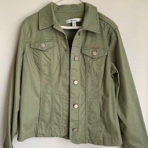 Croft & Borrow Stretch Green Jacket Button Down Medium